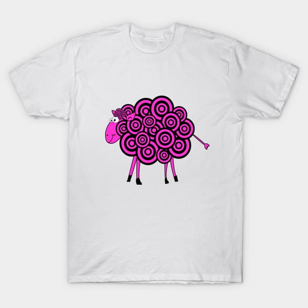 Pink sheep T-Shirt by monika27